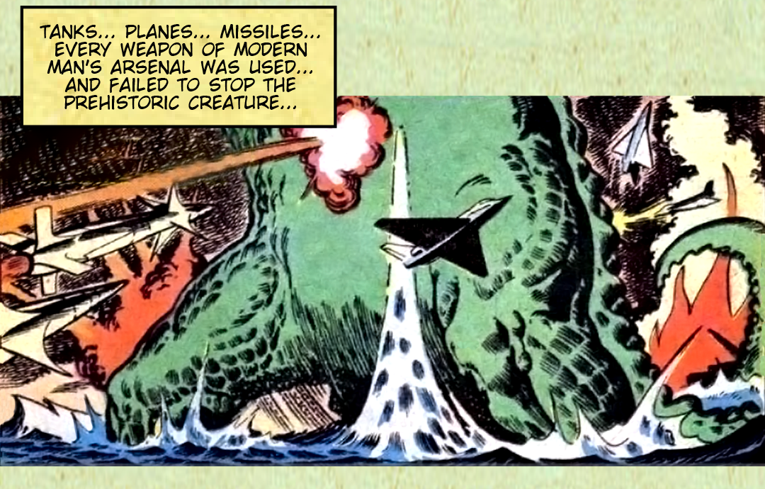 Modern Arsenal vs Prehistoric Monster panel 2